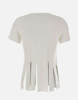 Maglia con frange CA6110MS55N P9636 LIU-JO 
