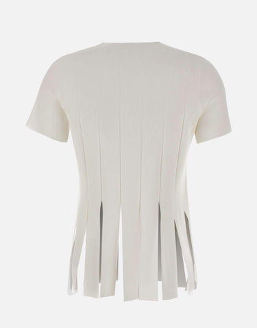 Maglia con frange CA6110MS55N P9636 LIU-JO 