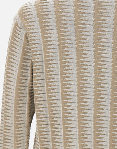 Maglione con motivo jacquard bicolore EM005525 AF25254F6050 EMPORIO ARMANI 