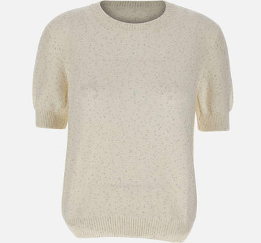Maglia a maniche corte con paillettes 13231 32430004 GRAN SASSO 