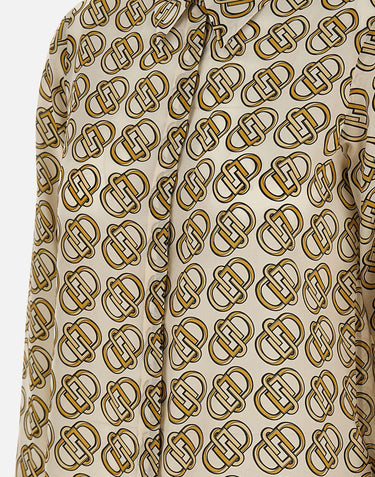 Camicia in crêpe de Chine di seta CF4456T3598 N9710 LIU-JO 