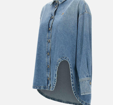 Maxi camicia in denim di  cotone 250WCB00068 DDD085AA024 THE ATTICO 