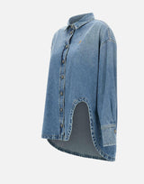 Maxi camicia in denim di  cotone 250WCB00068 DDD085AA024 THE ATTICO 