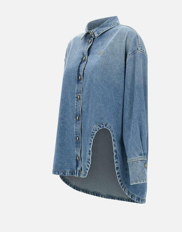 Maxi camicia in denim di  cotone 250WCB00068 DDD085AA024 THE ATTICO 