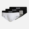 Set 3 slip in cotone stretch 50546561 999 BOSS 