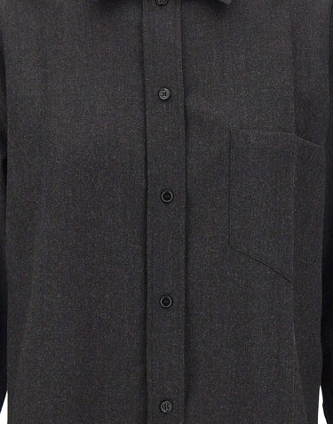 Camicia in lana vergine 1326WSH007474F DKGREY VICTORIA BECKHAM 