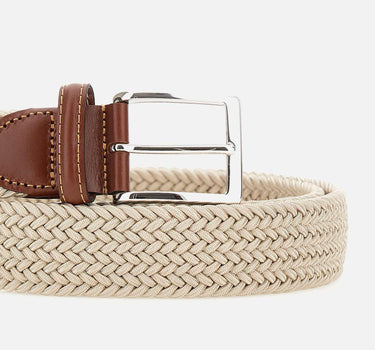 Cintura in lino con dettagli in pelle 15 63 ATHISON 