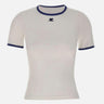 T-shirt "Signature Contrast" 125JTS017JS0203 B257 COURREGES 