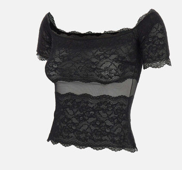 Top in pizzo 2C451A N0990 BLUMARINE 