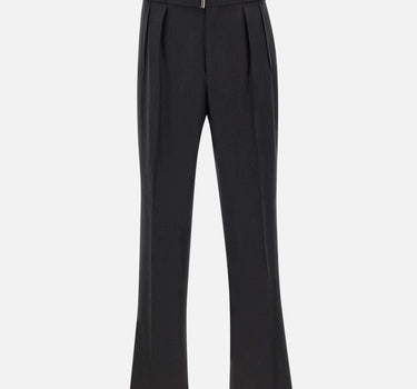 Pantaloni in lino con cintura PNEVIL24340021 EN817 TAGLIATORE 