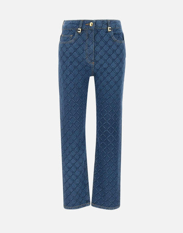 Jeans con losanghe all-over PJ95N51E2 139 ELISABETTA FRANCHI 