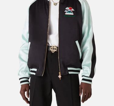 "Satin bomber jacket" MPF25JK383 01 CASABLANCA 