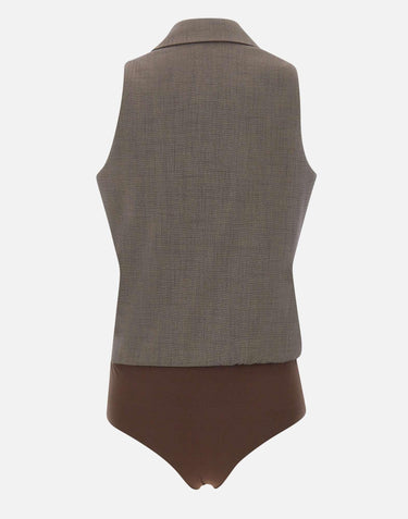 Gilet body in tessuto mélange CA6127T577A P9578 LIU-JO 