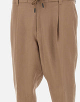 Pantaloni " L-Peet " in lino 50538679 292 BOSS 