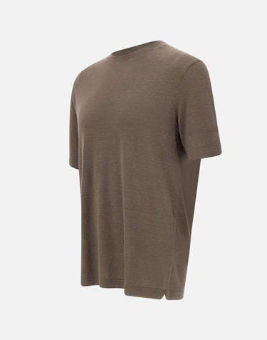 T-shirt in lino TSMC JERLINU289 FILIPPO DE LAURENTIIS 