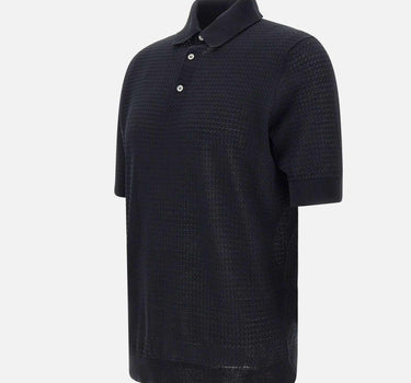 Polo in crepe di cotone PL1MC CR14T990 FILIPPO DE LAURENTIIS 