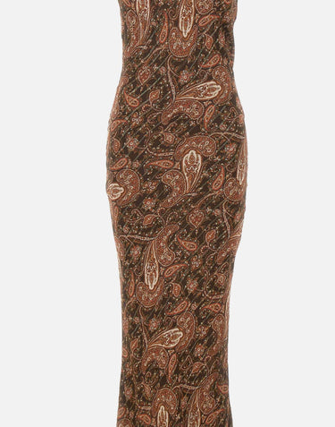 Abito lungo "Ninfea" TM190131B TNV143PAISLEY THE ANDAMANE 