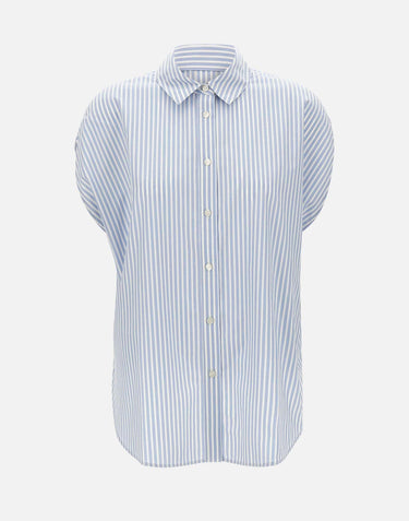 Camicia in popeline di cotone a righe CFWWSI2021 FRUT537831199 WOOLRICH 