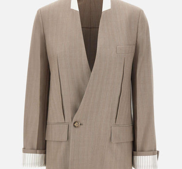 Blazer senza rever 1226WJK007214A LIMESTONE VICTORIA BECKHAM 
