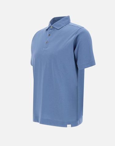Polo in cotone Supima DK87102 INDACO DIKTAT 