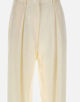 Pantalone a gamba larga 1226WTR002857P IVORY VICTORIA BECKHAM 