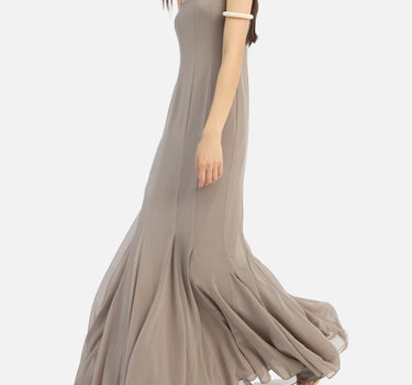 Abito lungo in chiffon con spalline 115519 816 ROTATE BIRGER CHRISTENSEN 