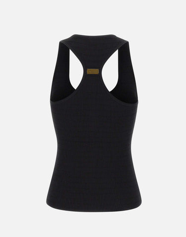 Top in maglia a micro-trecce TK75B61E2 110 ELISABETTA FRANCHI 