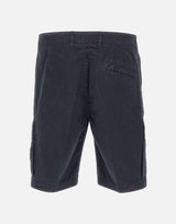 Shorts in tela di cotone biologico spazzolato effetto "old" L100019S00WA V0120 STONE ISLAND 