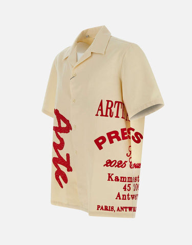 "Red print shirt" 024S CREAM ARTE ANTWERP 