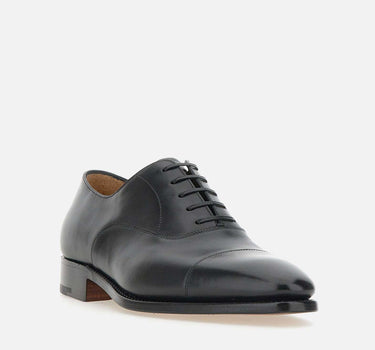 Stringate "F.J Lav. GY" in pelle 765NERO CU08 DUCA DEGLI ABRUZZI 