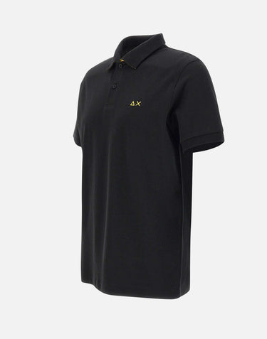 "Print under collar polo shirt" A35115 11 SUN68 