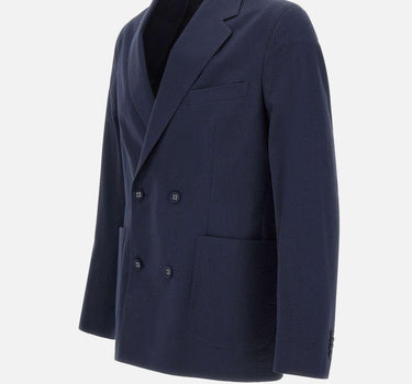 Blazer "Leon cotton Seersucker" S25MTLG401 DARKNAVY OFFICINE GENERALE 