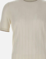 Maglia in seta a maniche corte 43116 23510005 GRAN SASSO 