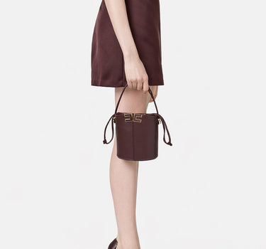 Secchiello con dettaglio logo BS92A61E2 644 ELISABETTA FRANCHI 
