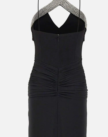 Abito lungo "Astros" 26011470 BLACK REBECCA VALLANCE 