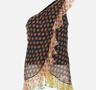 Top monospalla in seta con volant WRJA0166 99SA1Q5X0811 ETRO 