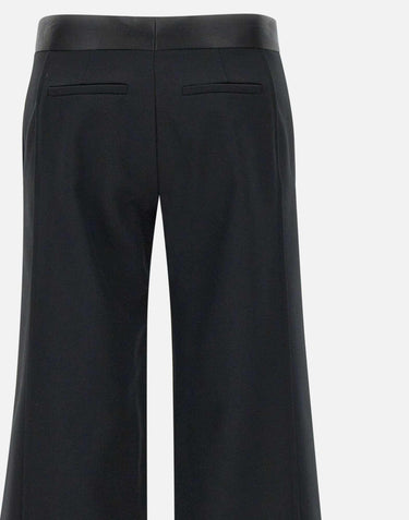 "Side Panel trousers in Black" 1124WTR004763I BLACK VICTORIA BECKHAM 