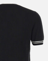 T-shirt in seta e cotone DK87052 NERO DIKTAT 