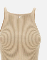 "Signature point rib knit" VESMTO042FI0001 1054 COURREGES 