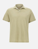 Polo open collar in misto seta e cotone 26411237 722 PAUL&SHARK 