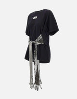 T-shirt in cotone con guanti con paillettes S52GC0358 M20170900 MM6 MAISON MARGIELA 