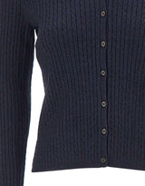 Cardigan in lana stretch V202879925 510TWN VINCE. 