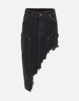 Gonna in denim VAQ10S002 BLACK VAQUERA 