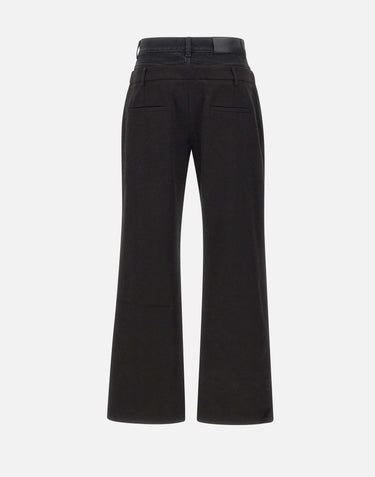 "Double waisted trousers" 7N839E22 U7BLK 7 FOR ALL MANKIND 