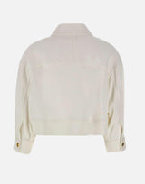 Caban in gabardina con bottoni gioiello GB00561E2 360 ELISABETTA FRANCHI 