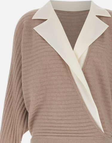 Maglia aperta in lana e cashmere CF5316MS019 C3763 LIU-JO 
