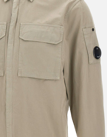 Camicia overshirt in gabardine 20CMOS156A 110143G904 C.P. COMPANY 