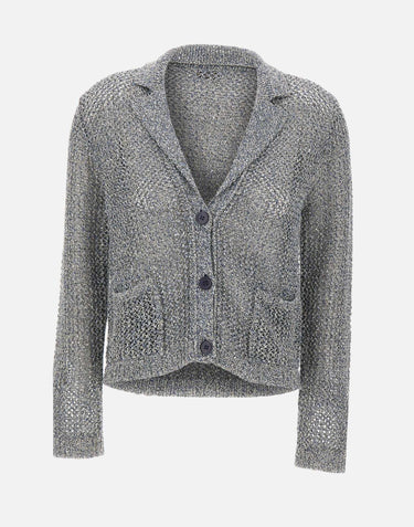 Cardigan con micro paillettes 373557 845 KANGRA 