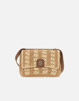 Borsa a tracolla in paglia 50563320 119 BOSS 