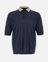 Polo in misto lino M76POLM01 MAG0M0591101 ELEVENTY 